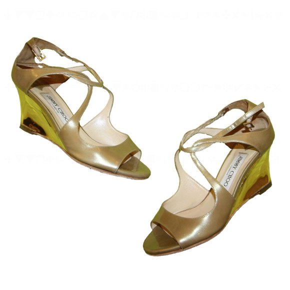 JIMMY CHOO Demi-Wedge Sandal - Picture 1 of 8
